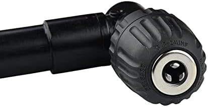 GZHaıTuoSı 0.8-10mm Sağ Açı Viraj Uzatma 90 Derece Profesyonel Akülü Matkap Eki Adaptörü(siyah)