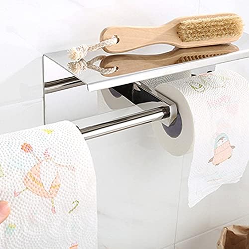 XDCHLK Mutfak Rulo Kağıt Kendinden Yapışkanlı Duvara Monte rulo kağıt havlu tutucu Paslanmaz Çelik Banyo Doku Havlu Askısı